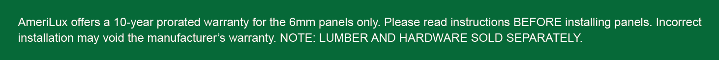 panel-warranty-text-block Home Harvest Greenhouse - Panel Warranty